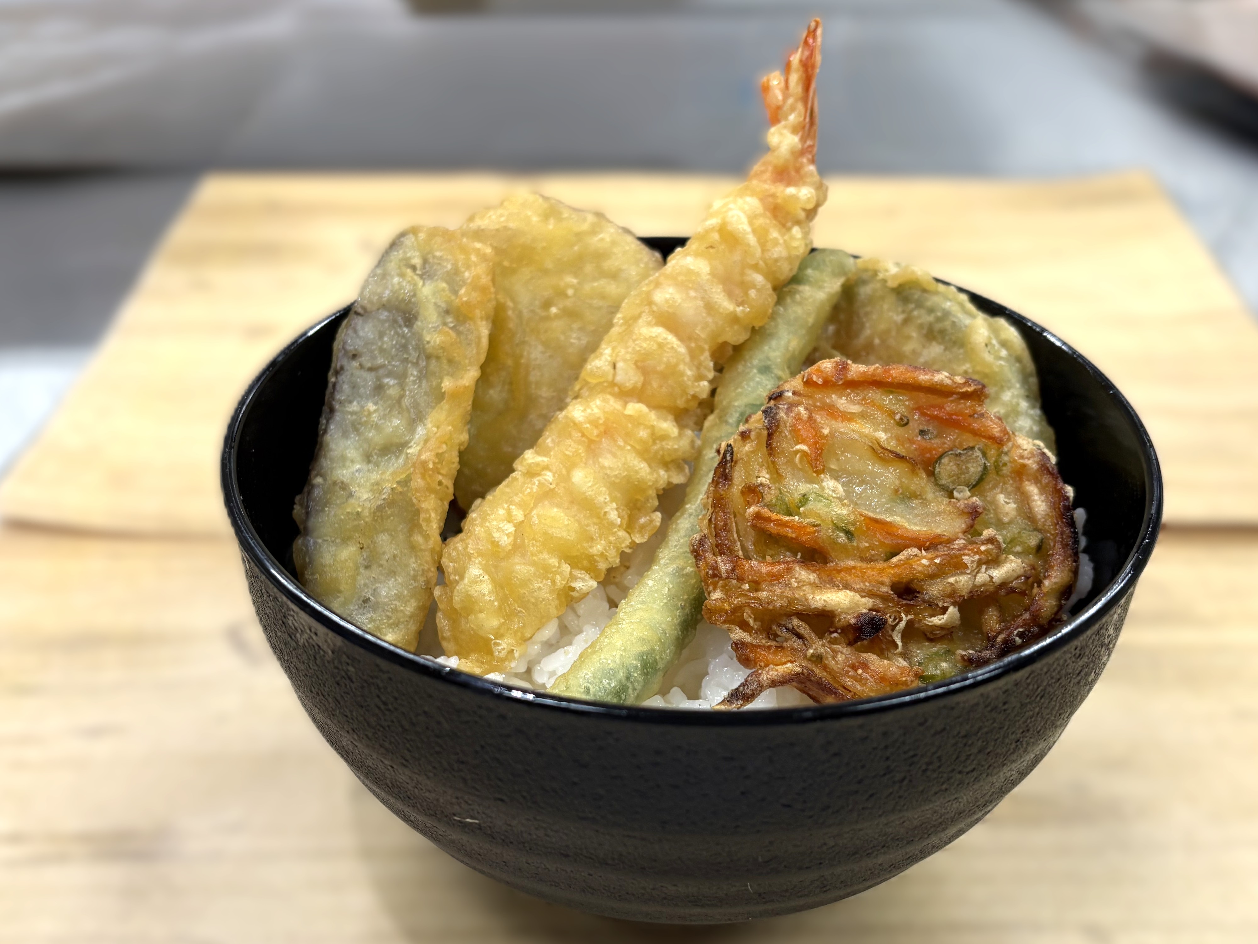 天盛セット 海老・さつま芋・南瓜・いんげん・かき揚げ・茄子