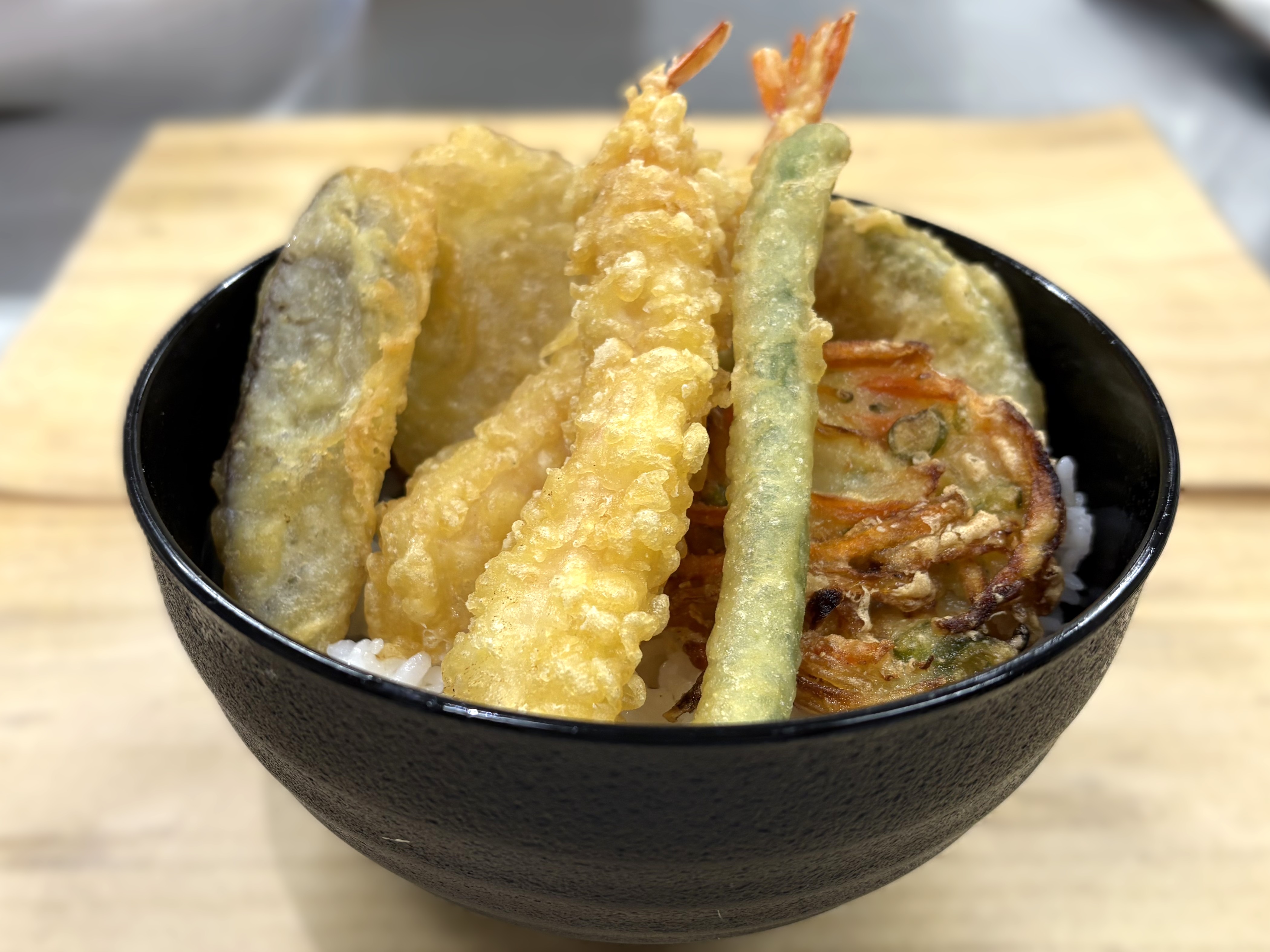 天盛セット②海老・さつま芋・南瓜・いんげん・かき揚げ・茄子