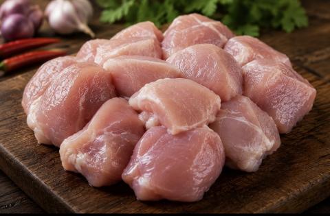【送料無料】タイ産鶏モモ角切り25-30gサイズ