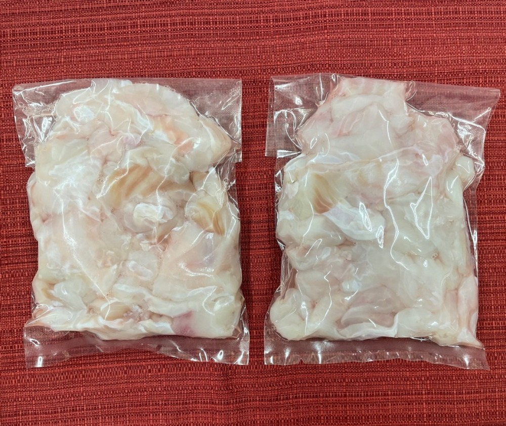 【関門・長崎産】　とらふぐ身皮（すき身）350g