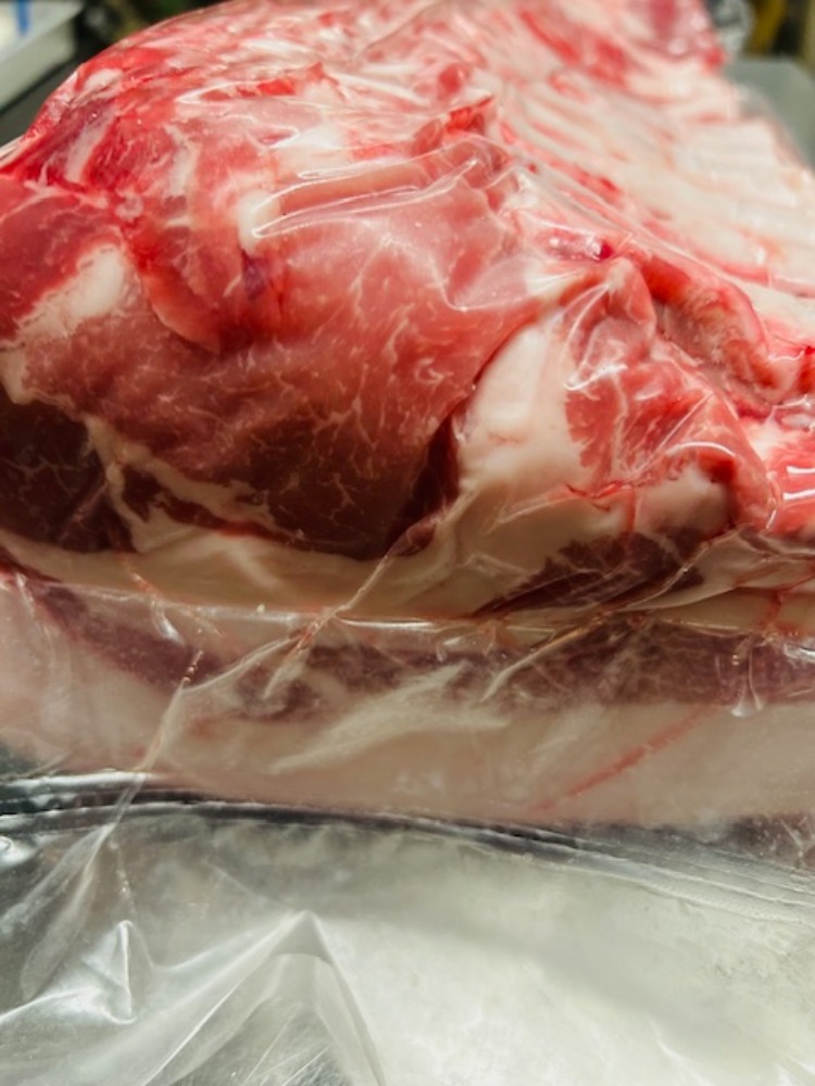 【不定貫】国産黒豚　プレミアムきんかバニラ豚　ロース　ブロック