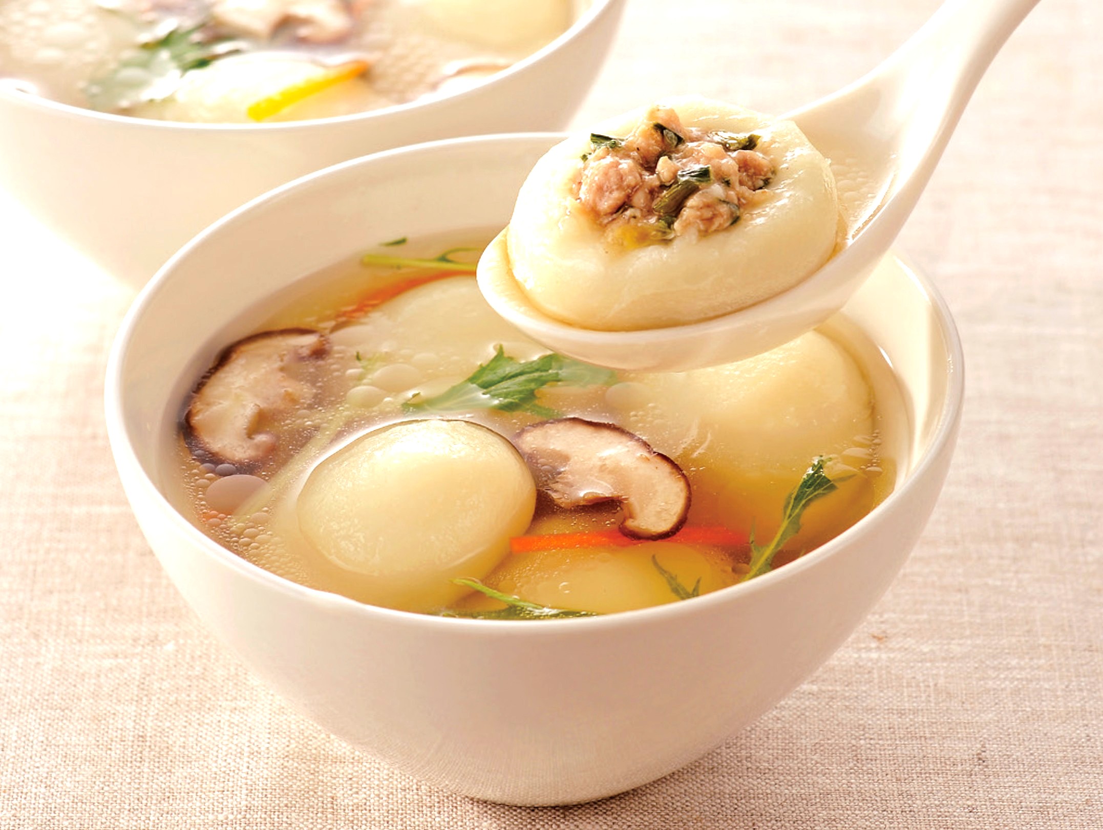 もちもちじゃが餃子30ｇ（スープ付）