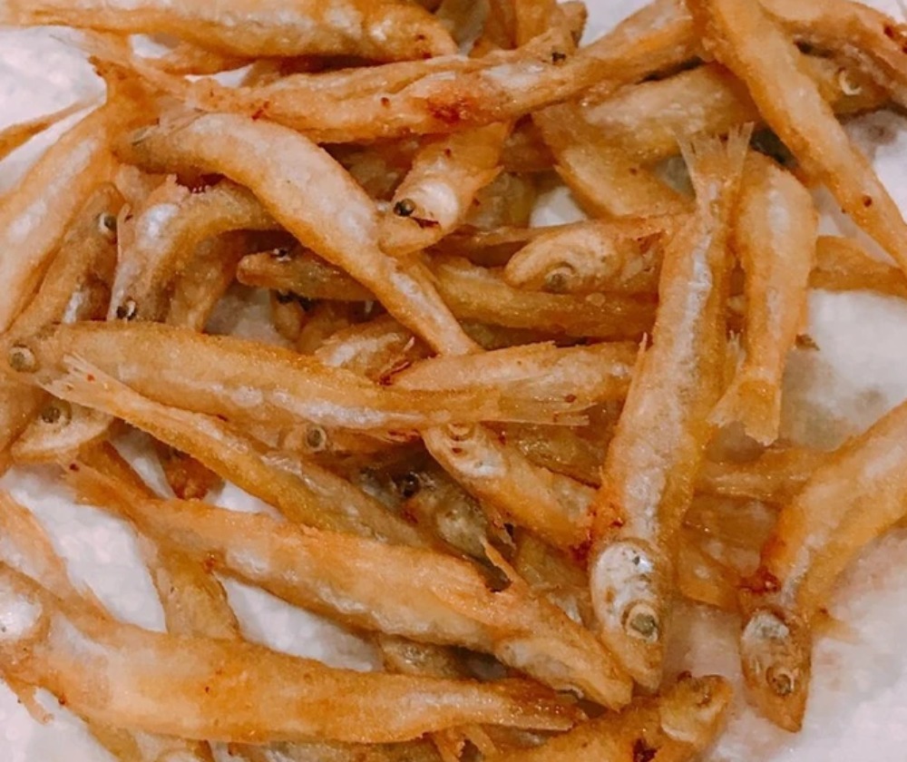 秋田県産　わかさぎ唐揚げ　約3~4cm　500g