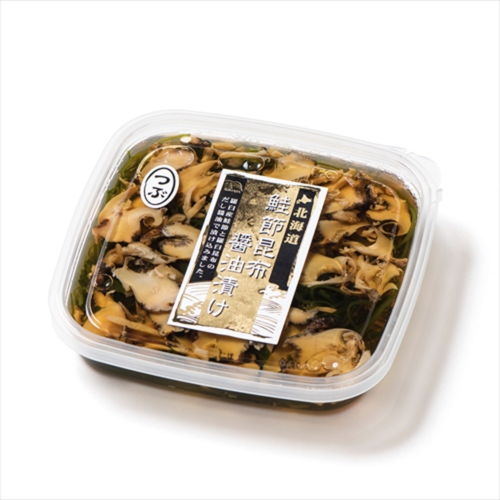 鮭節昆布醤油漬け　つぶ　（カップ）２２０ｇ