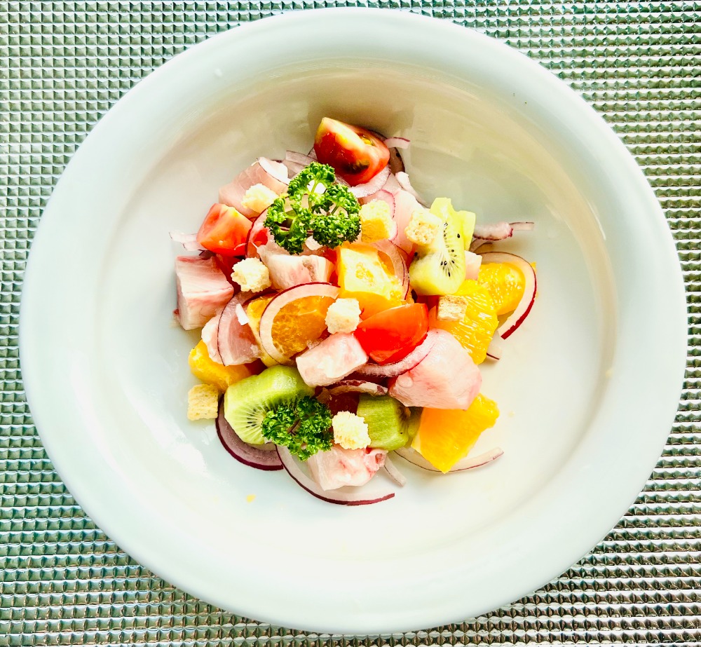 新物トロハマチ刺身用フィーレ塩カル瞬間凍結品約1200ｇ