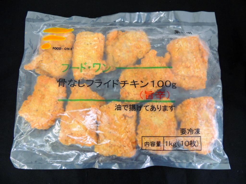 骨なしフライドチキン（鶏もも）旨辛　100ｇ