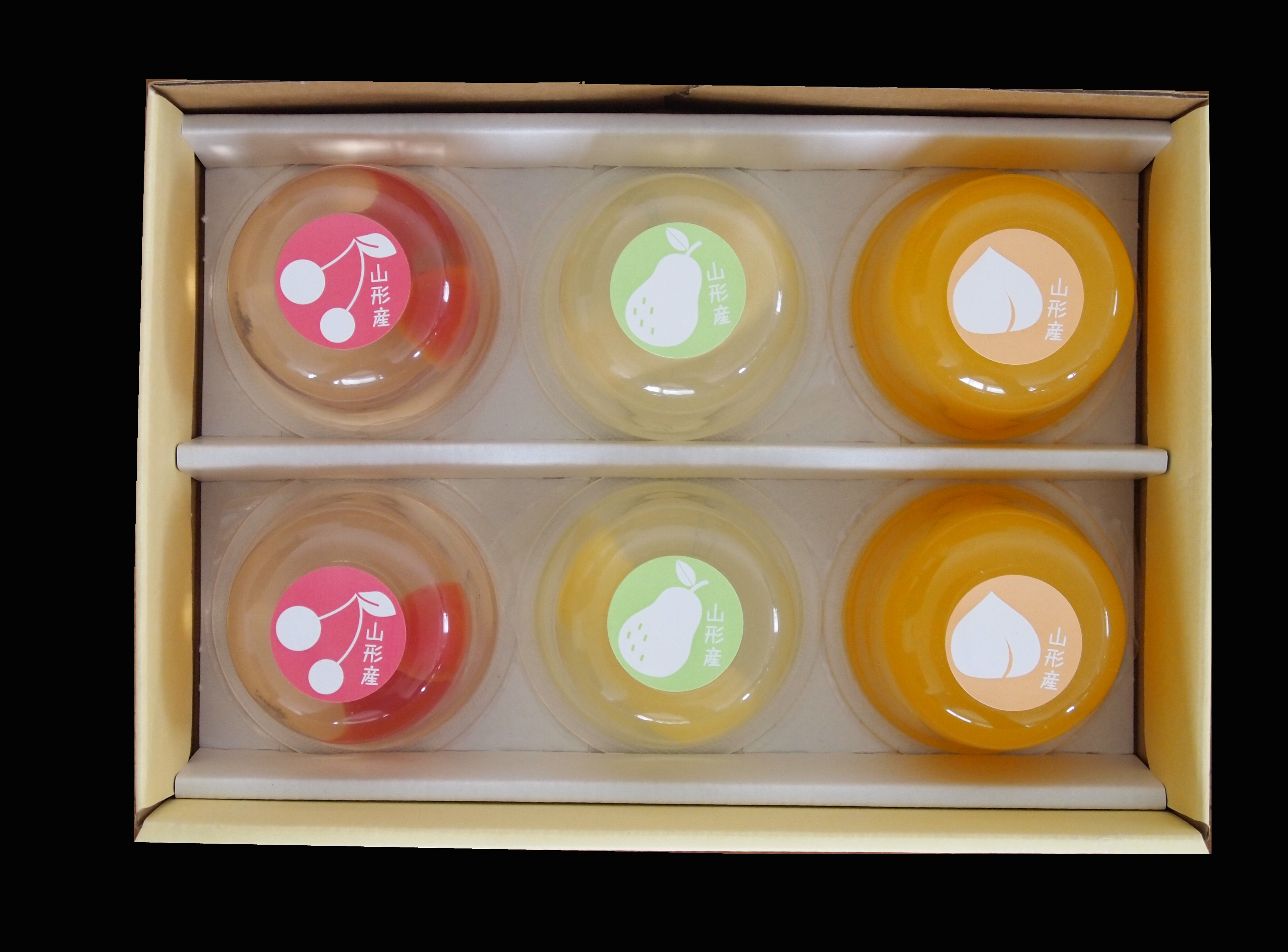 山形のフルーツゼリー（果肉入り）　3種　110ｇ