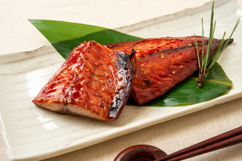 【不定貫】三陸産　さば半身ミリン干し　約330ｇ（2枚入り）