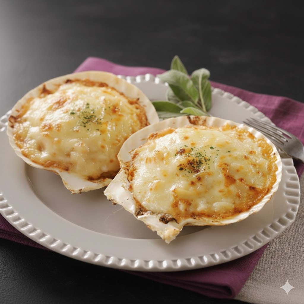 北海道ホタテグラタン　220ｇ（可食部約160ｇ・4個入り）